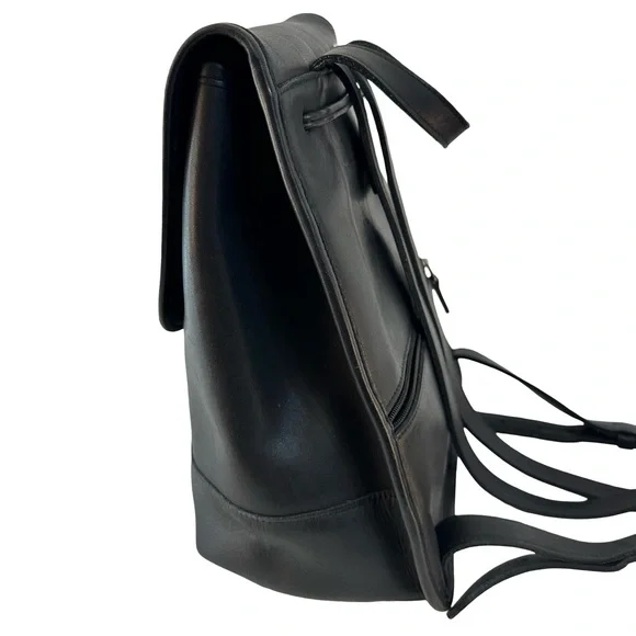 Vintage Coach Daypack Black and Nickel - Picture 2 of 13